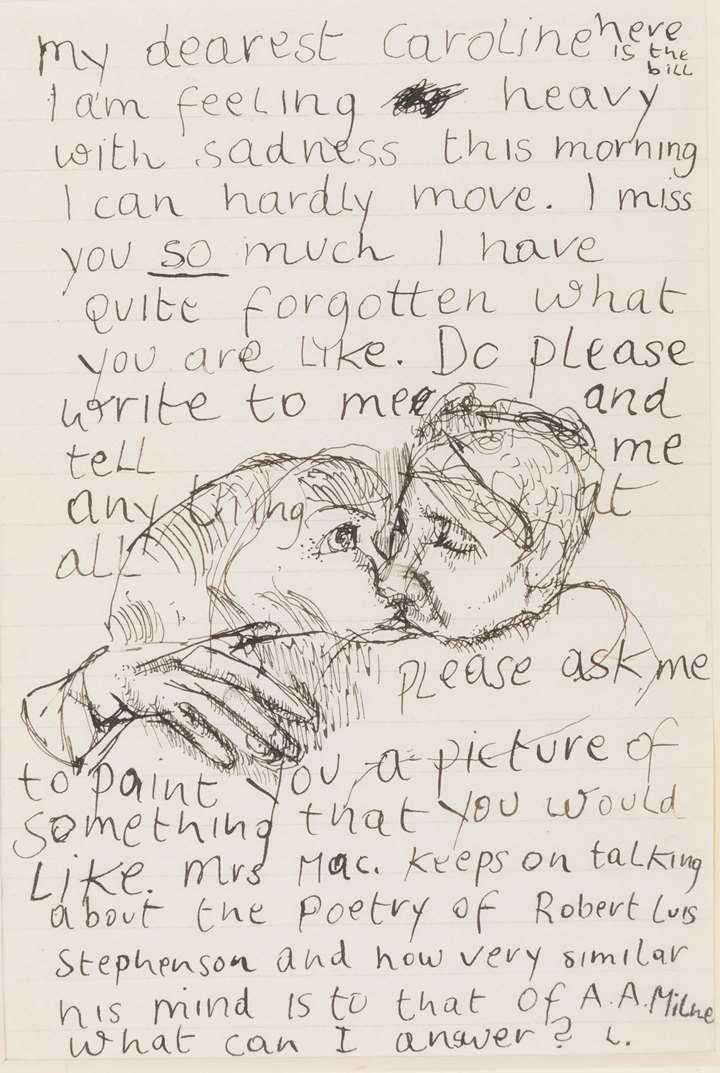 An Illustrated Letter from the Artist to Caroline Blackwood
